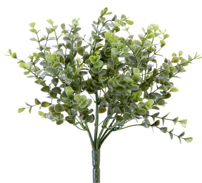 23220102GR | 11" | EUCALYPTUS BUSH X7 | GREEN - A&B Wholesale Market Inc