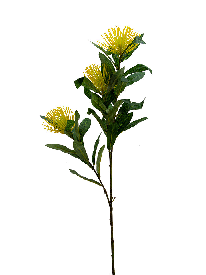 2268035YO | 27" | THISTLE SPRAY X3 | YELLOW/ORANGE - A&B Wholesale Market Inc