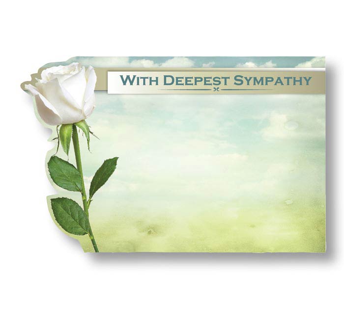 SP0476 | SYMPATHY | "With Deepest Sympathy" | 50Cards/Pkg
