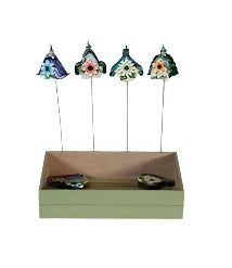 10523 Bird House Flower Pick - A&B Wholesale Market Inc