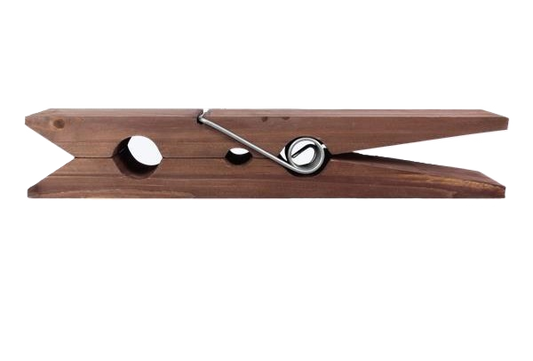 13669 WOOD CLOTHESPIN WALL DECOR