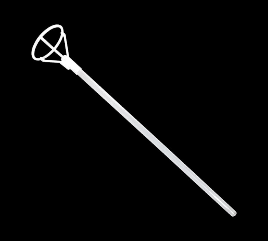 1393-Clear | 28" | Bubble Balloon Holder W/Cup | 25Pcs/Pkg