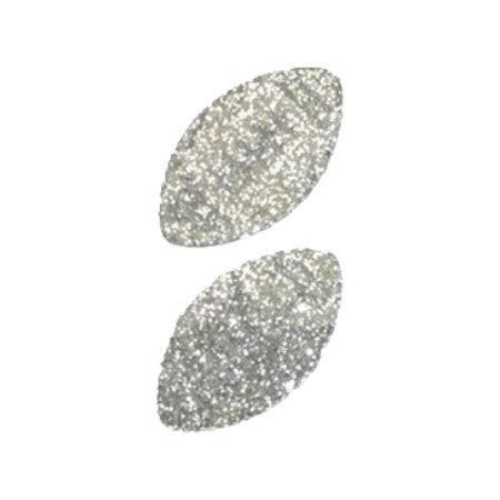 180689 | Football Glitter Sticker | Silver | 2Pcs/Sheet