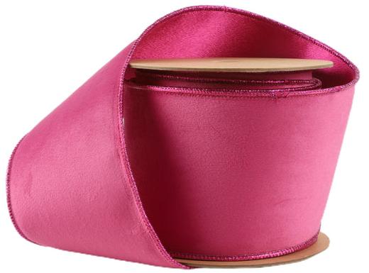 7115W-175-100E | 4" | Reversible Classic Velvet Ribbon | Hot Pk/Shimmer Pk | 10yds