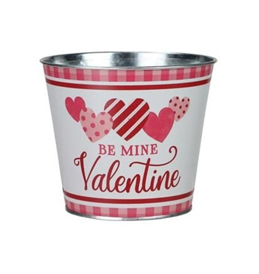 HV2184 | 5"Dia x 4.5"H | Valentine Pot Cover | 3 Assorted