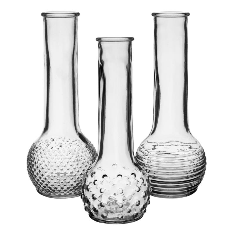 4098-24-09 | 8.5" | Dot-Dash Bud Vase | 24Pcs/Case