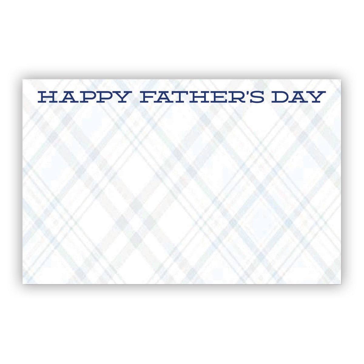 SP0578 | FATHER'S DAY | "Happy Father's Day" | Blue Cross- Hatch Pattern | 50Cards/Pkg