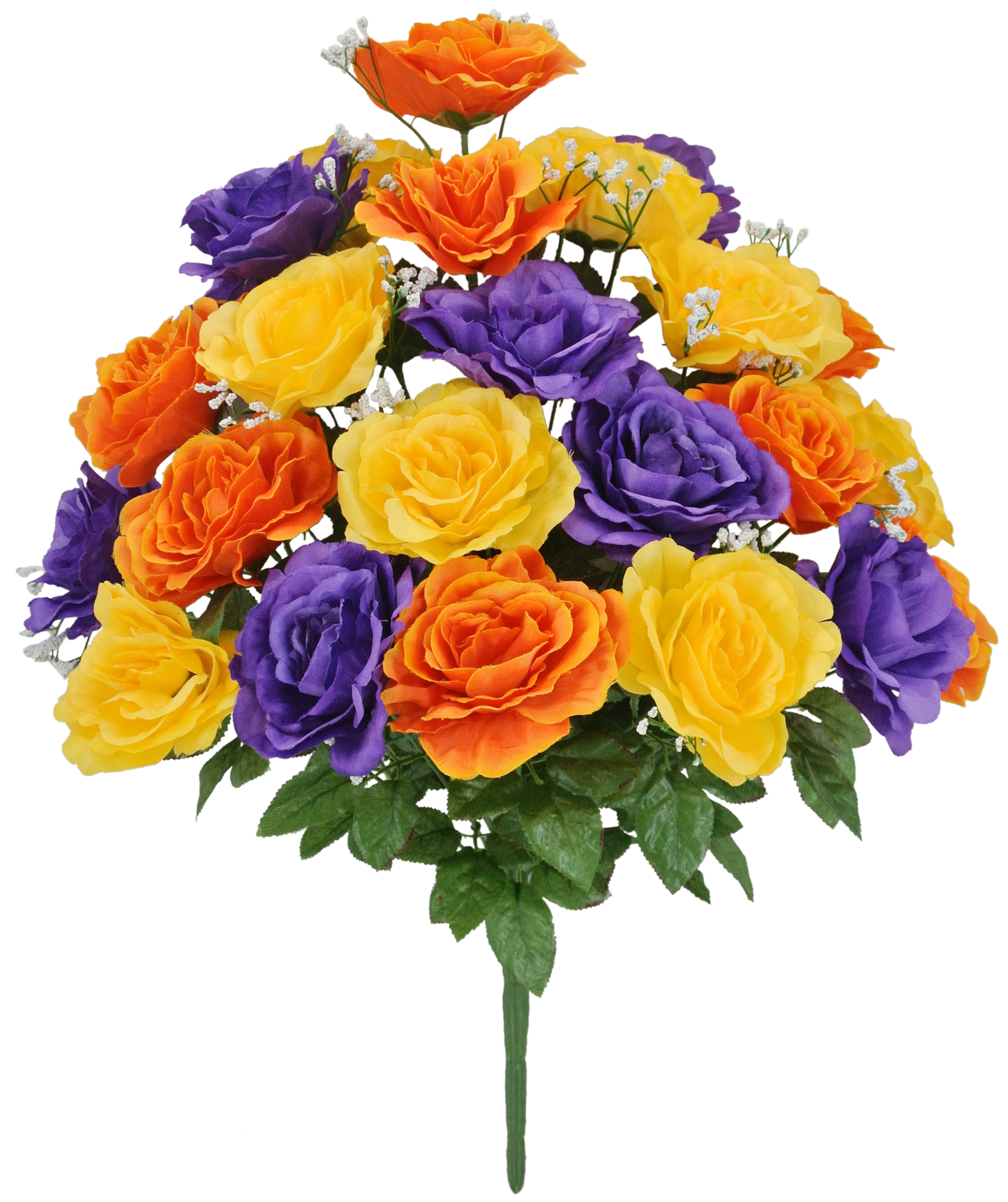 55919-ORYELPU | 23" | SATIN ROSE W/GYPSO X24 | ORANGE/YELLOW/PURPLE