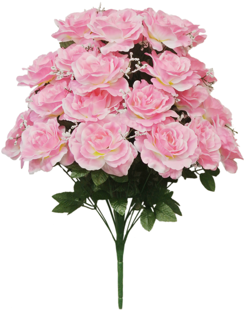 55919-PK | 23" | SATIN ROSE W/GYPSO X24 | PINK - A&B Wholesale Market Inc