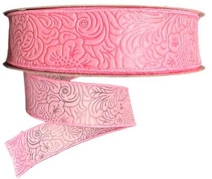 984240-03C | 2.5" | FLOWER EMBOSSED | PINK | WATER RESISTANT | 50YDS - A&B Wholesale Market Inc