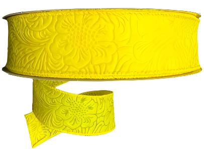 984209-22C | 1.5" | FLOWER EMBOSSED | DAFFODIL | WATER RESISTANT | 50YDS - A&B Wholesale Market Inc