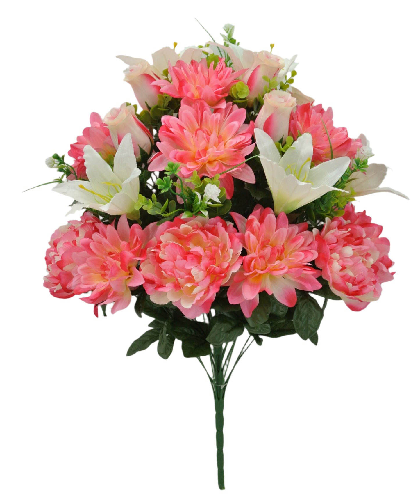 84126-PKCR 24" Peony Dahlia Lily Rose - A&B Wholesale Market Inc