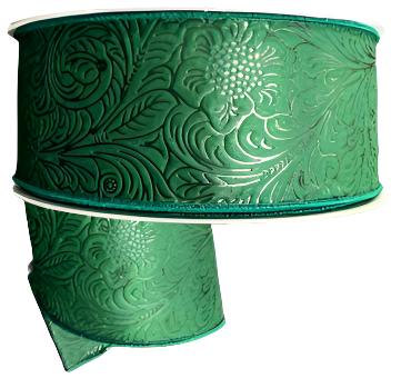 984240-07C | 2.5" | FLOWER EMBOSSED | HUNTER GREEN | WATER RESISTANT | 50YDS