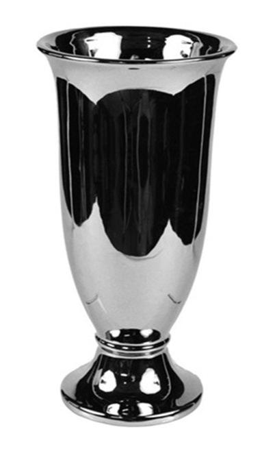 CB691126 | 9.75"H x 5"D | Stoneware Footed Vase - A&B Wholesale Market Inc