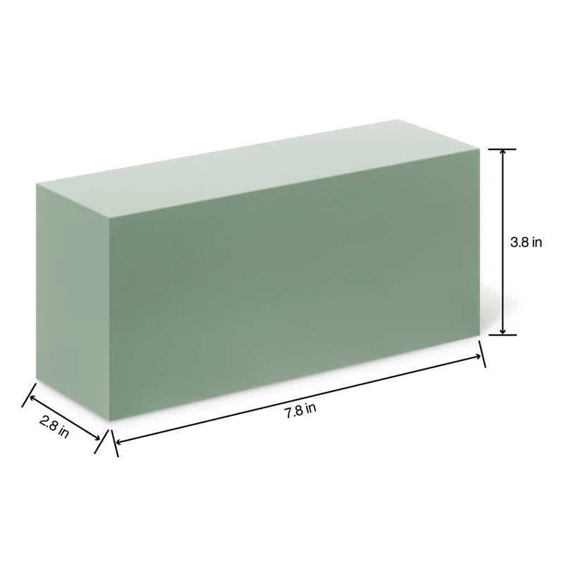 DF348G/20 | Desert DryFōM Brick | Green | 20Pcs/Case - A&B Wholesale Market Inc