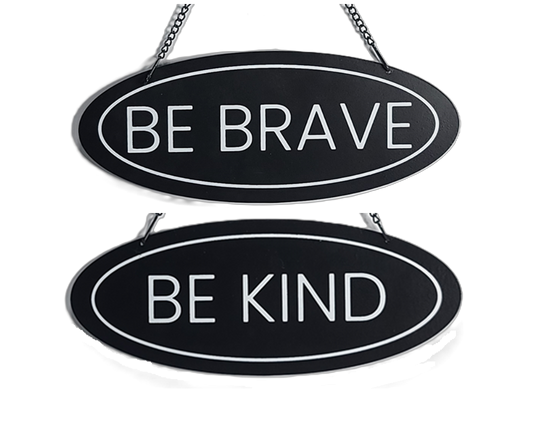 E22255 Metal Black/White Reverse Hanger 2A