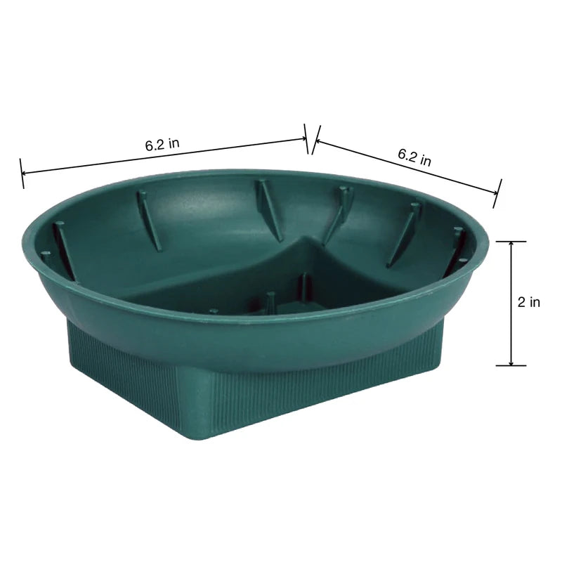 FNUS73U/48 | 6" | FLORAL DESIGN BOWL | GREEN