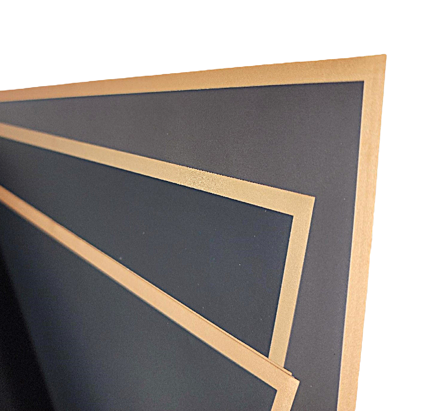 FS-58x58-030G | Matte Floral Sheets w/Gold Edge | Black | 50sheets/pkg