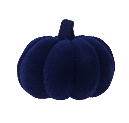 HA044299 | 7.5"Dia x 6"Oah | Flocked Pumpkin W/Stem