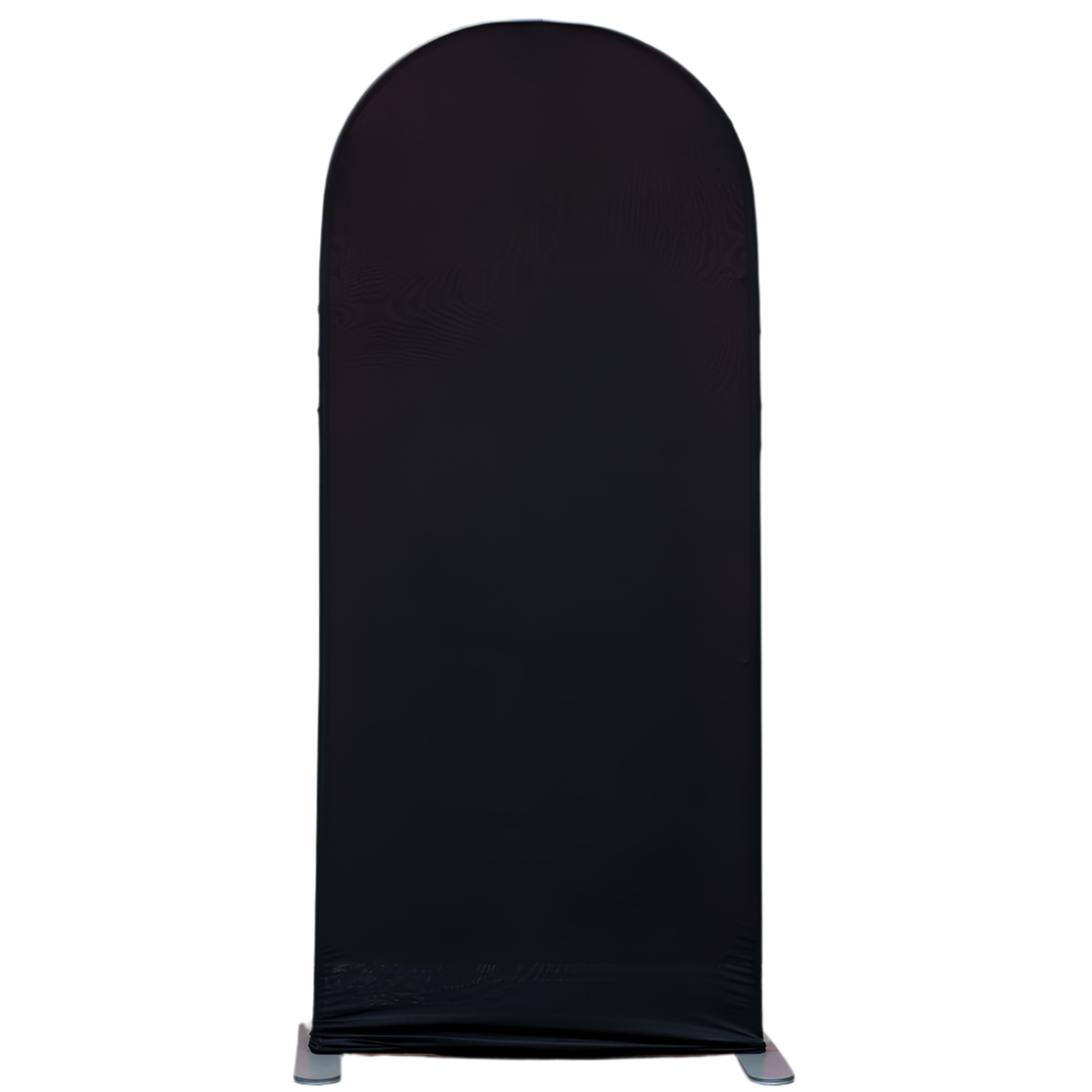 4206-BLACK | 90"H x 36"W | ARCH BACKDROP SPANDEX COVER | BLACK | 1 PC/BAG