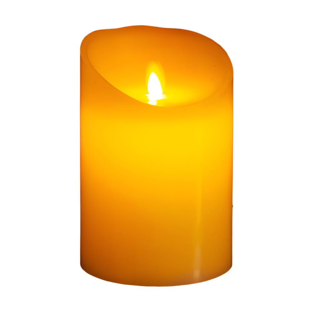 5966-Ivory | 4"X6" | Wax Swinging Candle - A&B Wholesale Market Inc