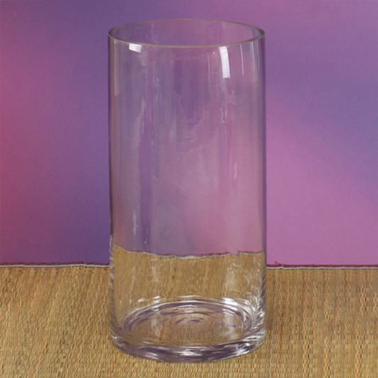 7305-CLEAR | 12"H x 6"D | CYLINDER GLASS VASE | 1PCS