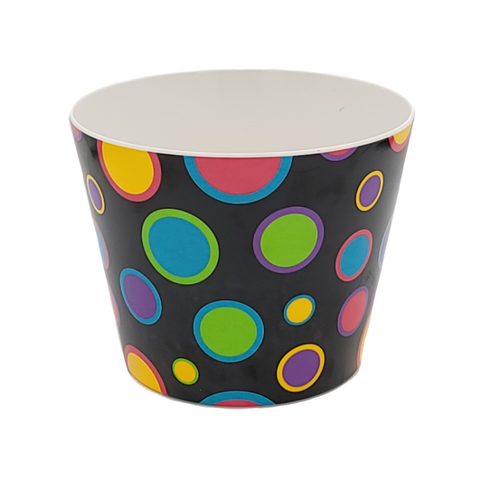 PC2003 | BLACK W/ASST COLOR MELAMINE POTS