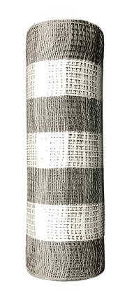 XB103110-51 | 10" | Buffalo Plaid Mesh | Grey/White | 10yds - A&B Wholesale Market Inc