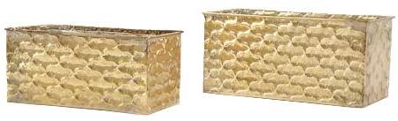 43290G | Rectangular Window Box | Gold | 2Pcs/Set