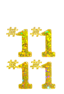 179081 Holographic Sticker Gold #1 - A&B Wholesale Market Inc