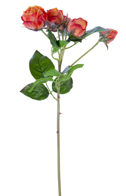 2251000OR | 22" | FRESH TOUCH ENGLISH ROSE BUDS | ORANGE