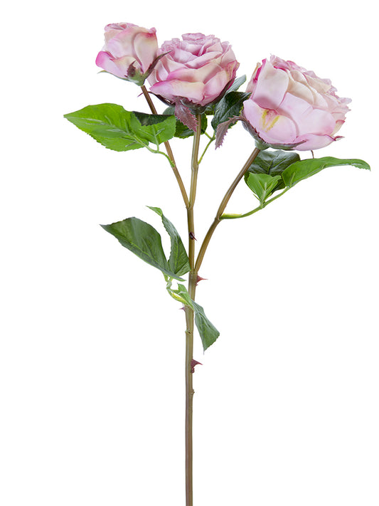 2251002PK | 21" | FRESH TOUCH CABBAGE ROSE SPRAY | PINK