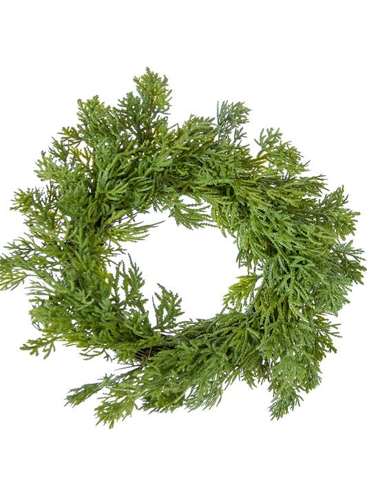2833013GR | 12" | CEDAR PINE WREATH | GREEN
