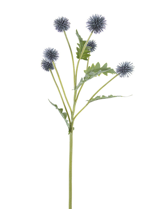 2150065GY | 25" | GLOBE THISTLE SPRAY | GREY BLUE