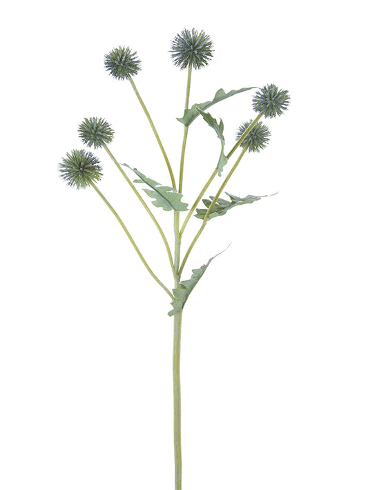 2150065SG | 25" | GLOBE THISTLE SPRAY | SAGE - A&B Wholesale Market Inc