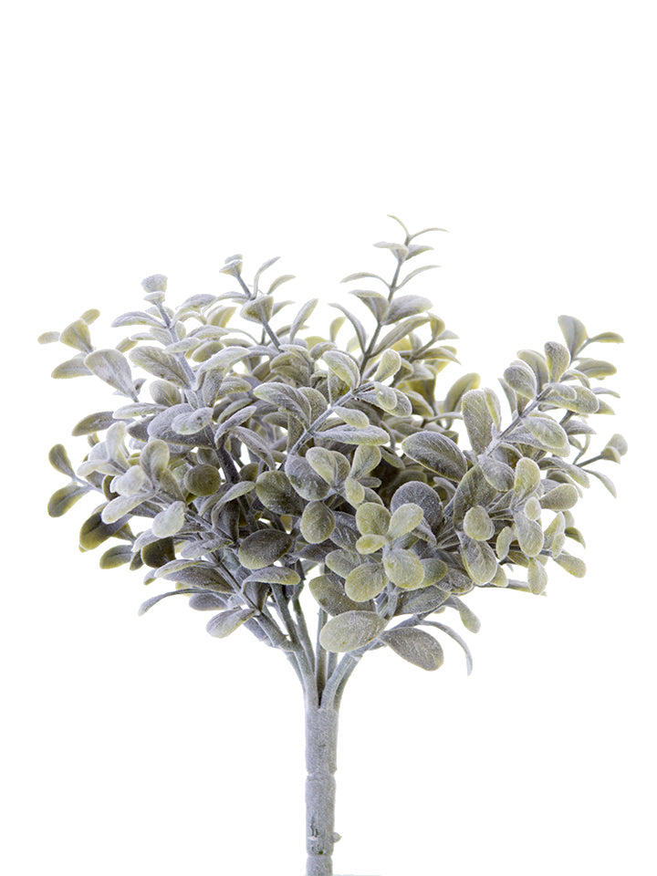 2320103FG | 11" | PEBBLE EUCALYPTUS BUSH | FROSTED GREEN