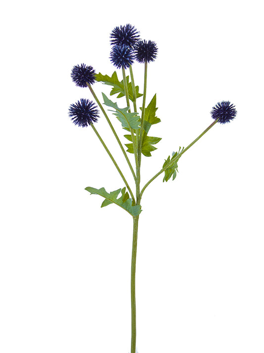 2150065DB | 25" | GLOBE THISTLE SPRAY | DARK BLUE