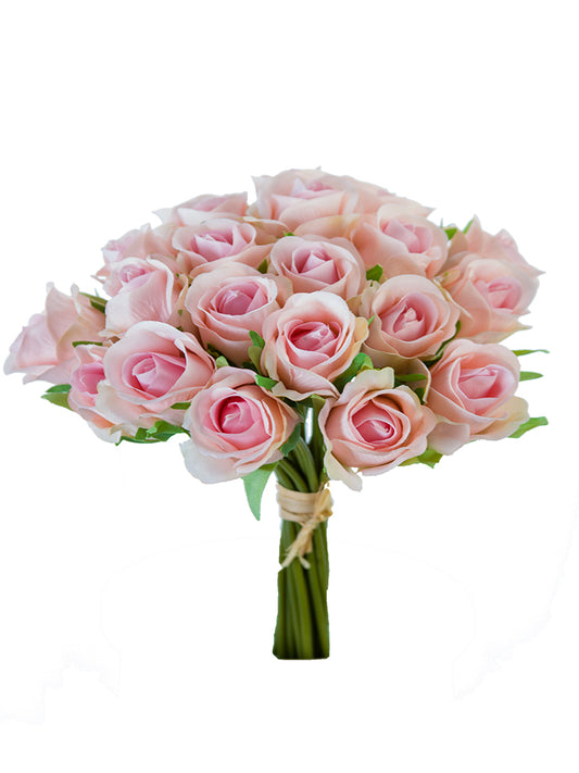 2221021LM 9" MINI ROSE BUNDLE X22- LT. MAUVE