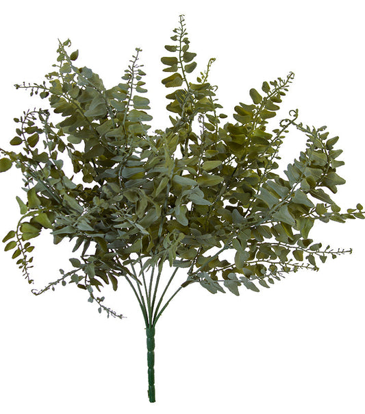 2320119SG | 18" | MAHOGANY FERN BUSH | SAGE