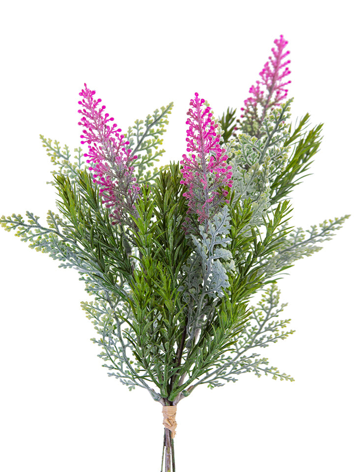 2310418GF | 15" | LAVENDER & ROSEMARY BUNDLE | GREEN/FUCHSIA
