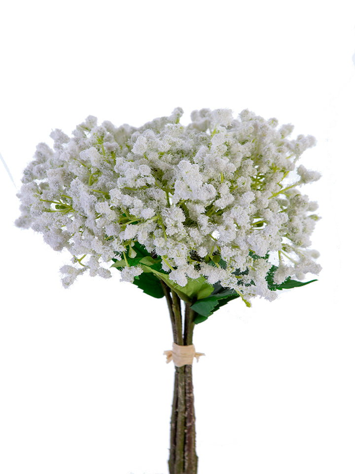 2150151WC | 11" | BABY'S BREATH BUNDLE | WHITE/CREAM - A&B Wholesale Market Inc