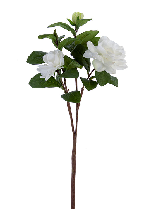 2268052CW | 26" | REAL TOUCH GARDENIA SPRAY | CREAM/WHITE