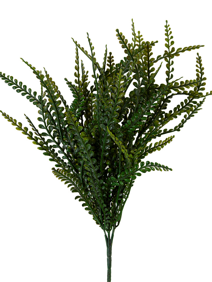 2320162DG | 18" | BUTTON LEAVES BUSH | DARK GREEN