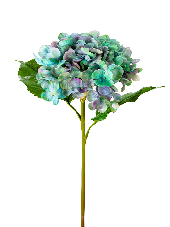 2255155BG | 22" | UV PROTECTED HYDRANGEA | BLUE GREEN/TEAL