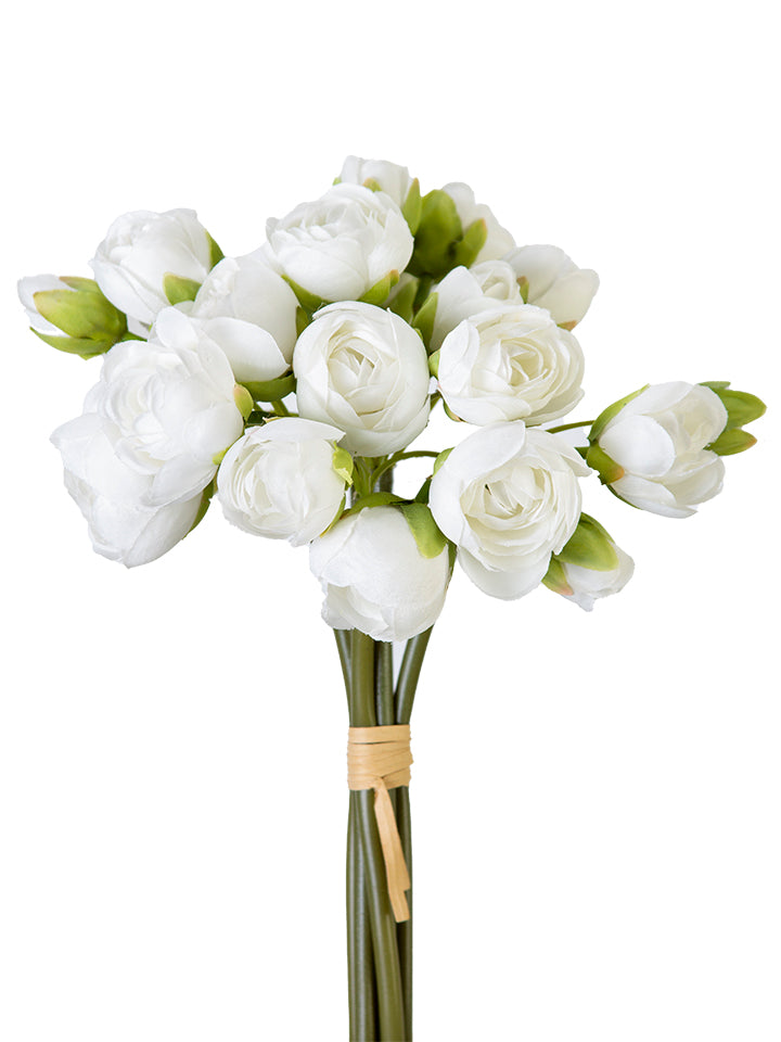 2280024WH | 11" | ROSE BUNDLE | WHITE