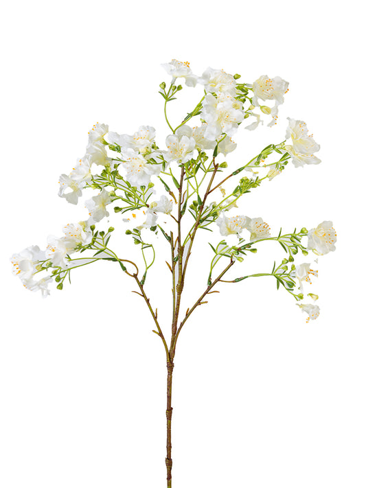 2285259WH | 28" | FRUIT BLOSSOM SPRAY | WHITE