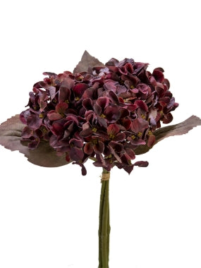 2752061BU | 13" | HYDRANGEA BUNDLE | BURGUNDY