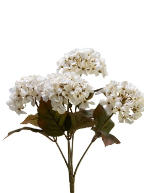 2752062CR | 17" | HYDRANGEA BUSH |CREAM