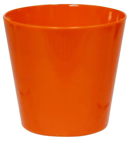 PC290120 | 6.375"Dia x 5.25"H | Melamine Pot | Orange - A&B Wholesale Market Inc