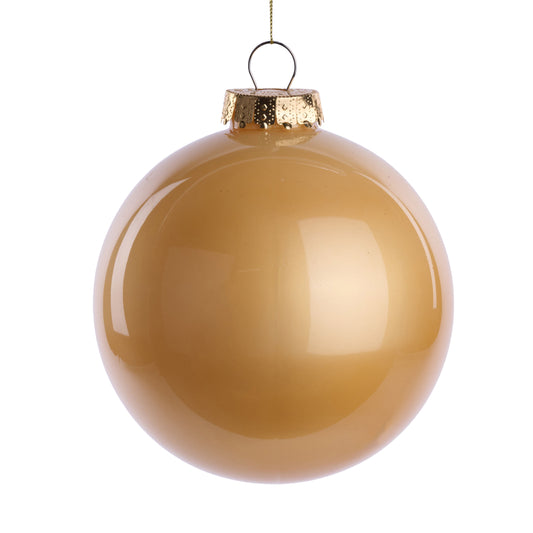 XH966308 | 150Mm | Lacquer/Glass Look Ornament | Gold